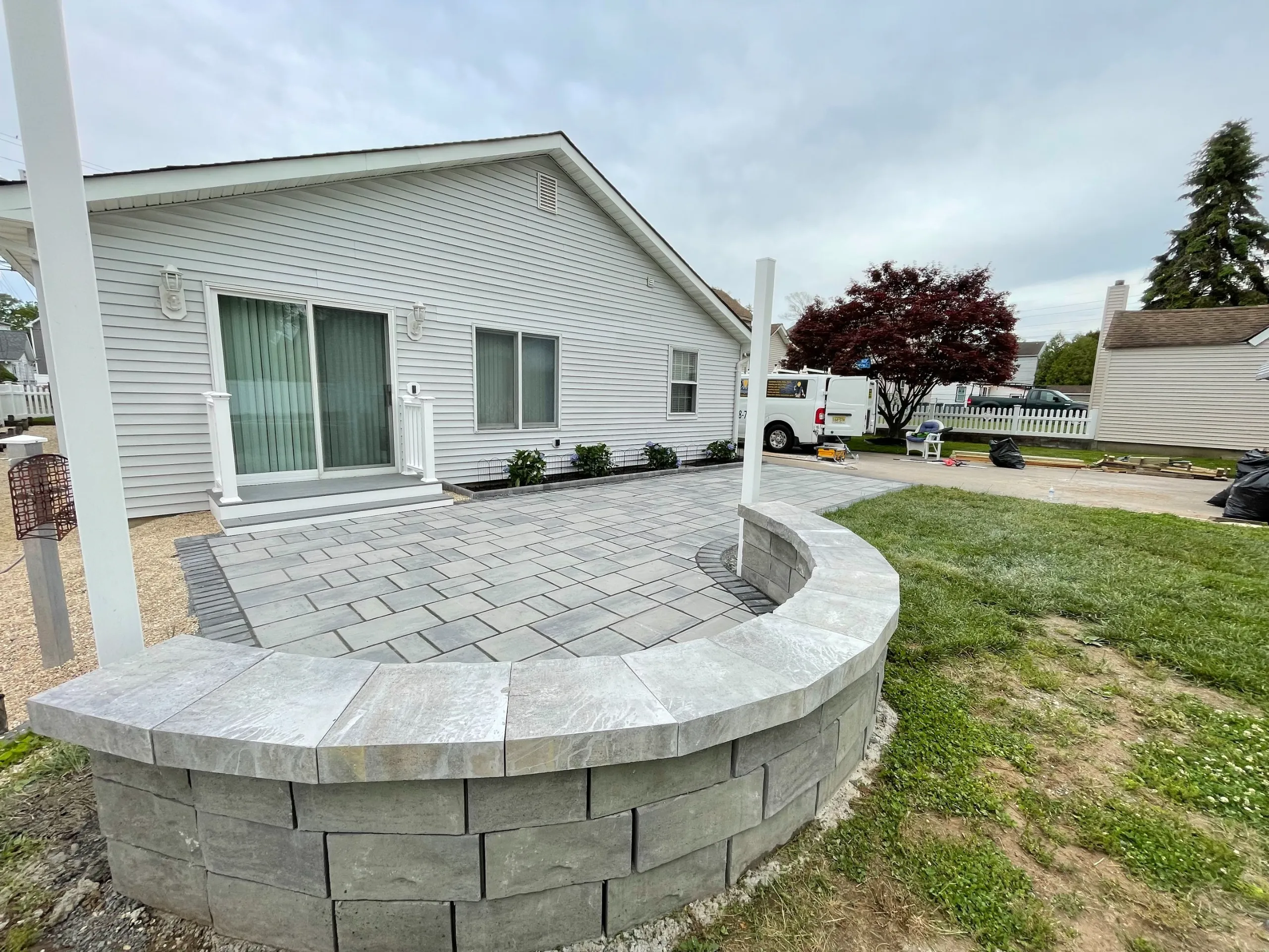 Outdoor paving example — after