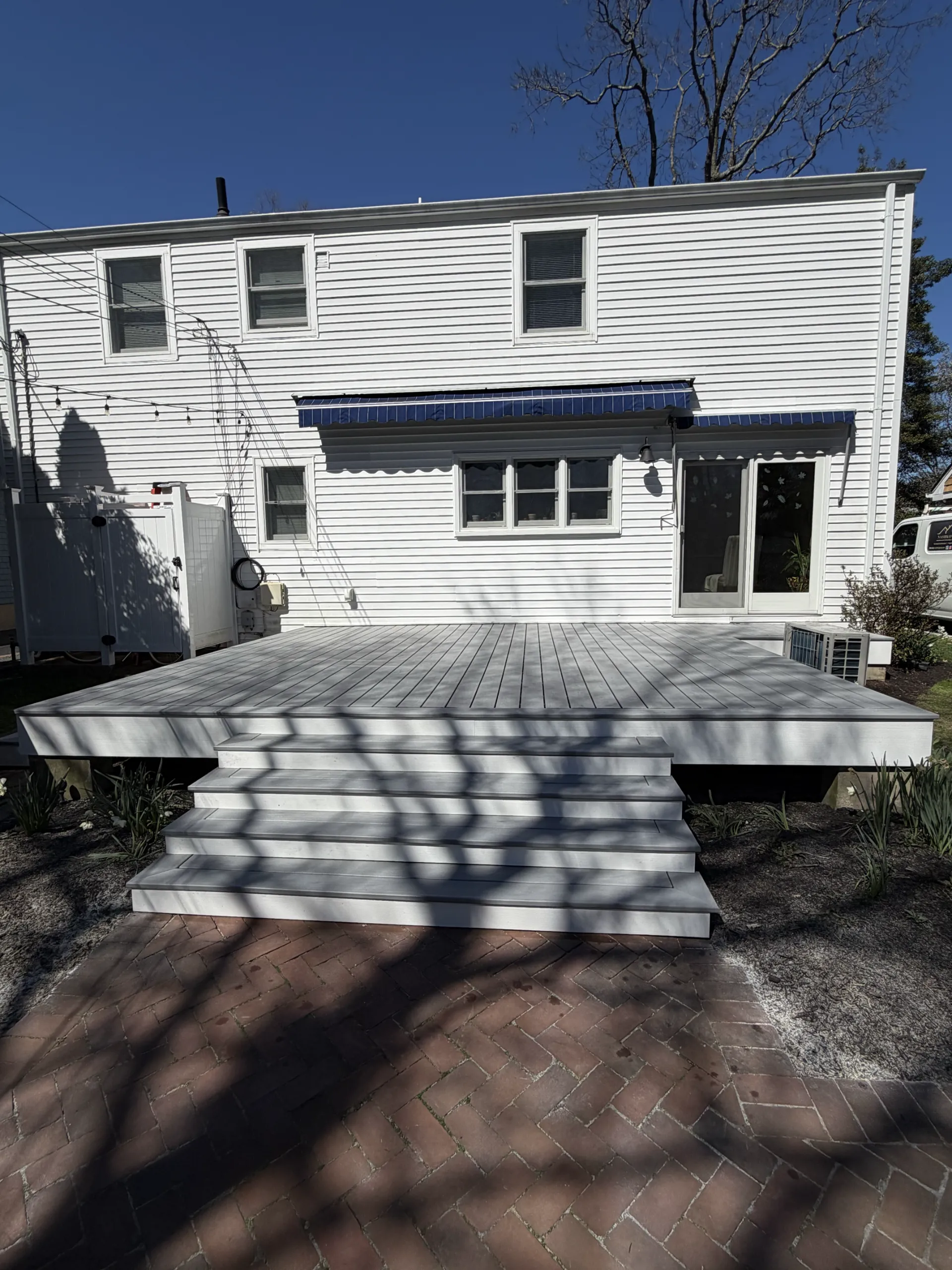 New gray decking and finished main stair treads