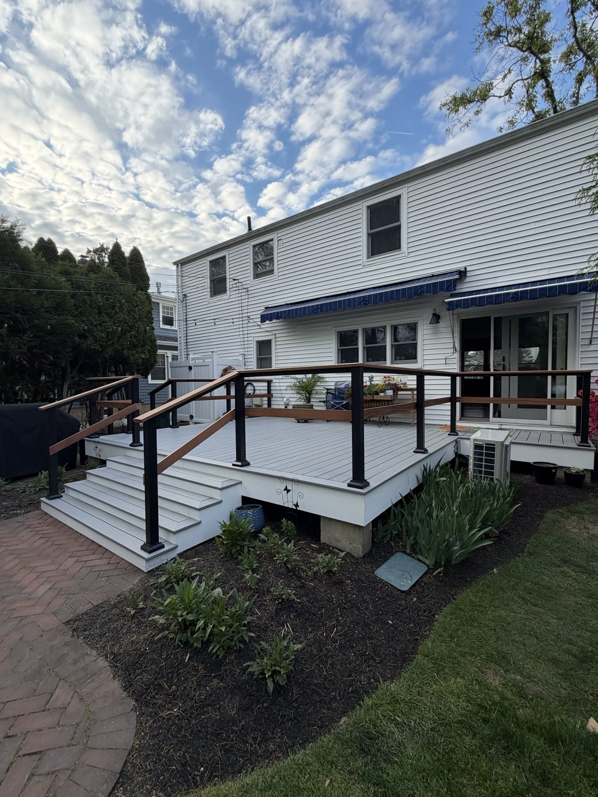 The rear deck and stairs — after renovation